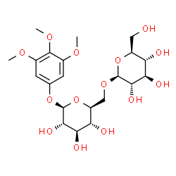 ChemSpider 2D Image | 3,4,5-Trimethoxyphenyl 6-O-beta-L-glucopyranosyl-beta-L-glucopyranoside | C21H32O14