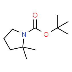 ChemSpider 2D Image | tert-Butyl 2,2-dimethylpyrrolidine-1-carboxylate | C11H21NO2