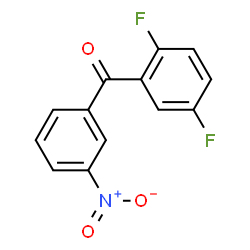 ChemSpider 2D Image | (2,5-Difluorophenyl)(3-nitrophenyl)methanone | C13H7F2NO3