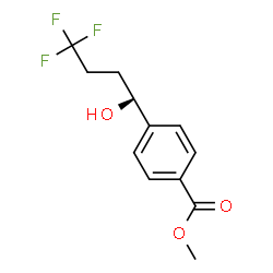 ChemSpider 2D Image | Methyl 4-[(1S)-4,4,4-trifluoro-1-hydroxybutyl]benzoate | C12H13F3O3
