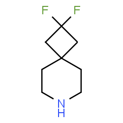ChemSpider 2D Image | 2,2-difluoro-7-azaspiro[3.5]nonane | C8H13F2N