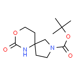 ChemSpider 2D Image | 2-Boc-7-oxo-8-oxa-2,6-diaza-spiro[4.5]decane | C12H20N2O4