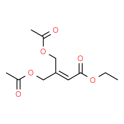 ChemSpider 2D Image | Ethyl 4-acetoxy-3-(acetoxymethyl)-2-butenoate | C11H16O6