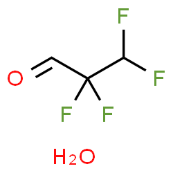 ChemSpider 2D Image | 2,2,3,3-Tetrafluoropropanal hydrate (1:1) | C3H4F4O2