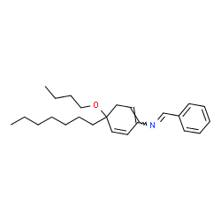 ChemSpider 2D Image | (E)-N-(4-Butoxy-4-heptyl-1,5-cyclohexadien-1-yl)-1-phenylmethanimine | C24H35NO