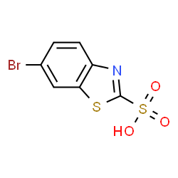 ChemSpider 2D Image | 6-Bromobenzo[d]thiazole-2-sulfonic acid | C7H4BrNO3S2