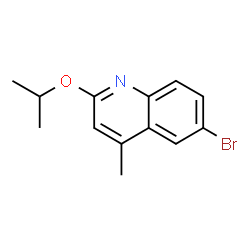 ChemSpider 2D Image | 6-Bromo-2-isopropoxy-4-methylquinoline | C13H14BrNO