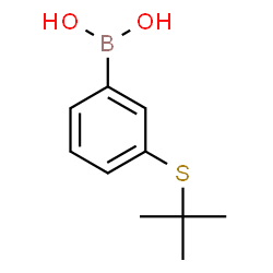 ChemSpider 2D Image | (3-(Tert-butylthio)phenyl)boronic acid | C10H15BO2S