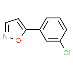 ChemSpider 2D Image | 5-(3-chlorophenyl)isoxazole | C9H6ClNO