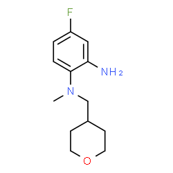 ChemSpider 2D Image | 4-fluoro-N1-methyl-N1-[(oxan-4-yl)methyl]benzene-1,2-diamine | C13H19FN2O