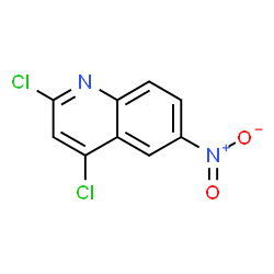 ChemSpider 2D Image | 2,4-Dichloro-6-nitroquinoline | C9H4Cl2N2O2