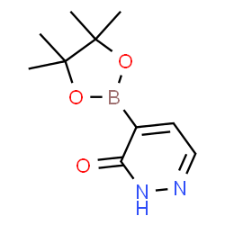 ChemSpider 2D Image | 4-(4,4,5,5-Tetramethyl-1,3,2-dioxaborolan-2-yl)pyridazin-3(2H)-one | C10H15BN2O3