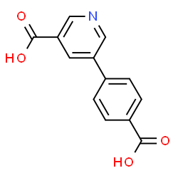 ChemSpider 2D Image | 5-(4-Carboxyphenyl)nicotinic acid | C13H9NO4