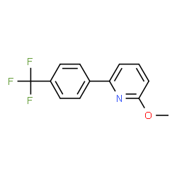 ChemSpider 2D Image | 2-Methoxy-6-[4-(trifluoromethyl)phenyl]pyridine | C13H10F3NO