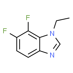 ChemSpider 2D Image | 1-Ethyl-6,7-difluoro-1H-benzimidazole | C9H8F2N2