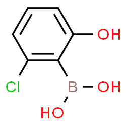ChemSpider 2D Image | 2-CHLORO-6-HYDROXYPHENYLBORONIC ACID | C6H6BClO3