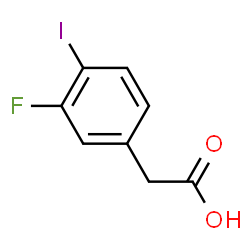 ChemSpider 2D Image | (3-Fluoro-4-iodophenyl)acetic acid | C8H6FIO2