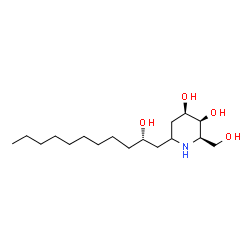 ChemSpider 2D Image | (+)-Batzellaside A | C17H35NO4