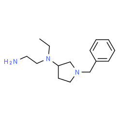 ChemSpider 2D Image | N-(2-AMINOETHYL)-1-BENZYL-N-ETHYLPYRROLIDIN-3-AMINE | C15H25N3
