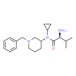 ChemSpider 2D Image | N-[(3R)-1-Benzyl-3-piperidinyl]-N-cyclopropyl-L-valinamide | C20H31N3O