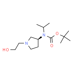 ChemSpider 2D Image | 2-Methyl-2-propanyl [(3S)-1-(2-hydroxyethyl)-3-pyrrolidinyl]isopropylcarbamate | C14H28N2O3