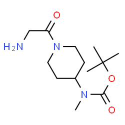 ChemSpider 2D Image | 2-Methyl-2-propanyl (1-glycyl-4-piperidinyl)methylcarbamate | C13H25N3O3
