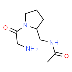 ChemSpider 2D Image | N-[(1-Glycyl-2-pyrrolidinyl)methyl]acetamide | C9H17N3O2