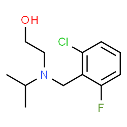 ChemSpider 2D Image | 2-[(2-Chloro-6-fluorobenzyl)(isopropyl)amino]ethanol | C12H17ClFNO