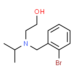 ChemSpider 2D Image | 2-[(2-Bromobenzyl)(isopropyl)amino]ethanol | C12H18BrNO