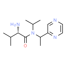 ChemSpider 2D Image | N-Isopropyl-N-[1-(2-pyrazinyl)ethyl]-L-valinamide | C14H24N4O