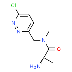 ChemSpider 2D Image | N-[(6-Chloro-3-pyridazinyl)methyl]-N-methylalaninamide | C9H13ClN4O