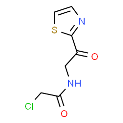 ChemSpider 2D Image | 2-Chloro-N-[2-oxo-2-(1,3-thiazol-2-yl)ethyl]acetamide | C7H7ClN2O2S