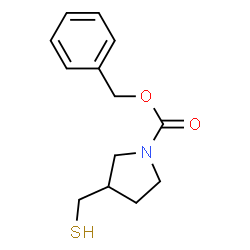 ChemSpider 2D Image | benzyl 3-(mercaptomethyl)pyrrolidine-1-carboxylate | C13H17NO2S