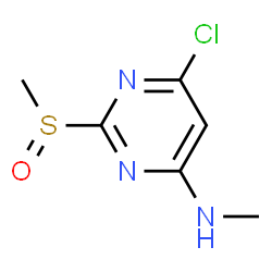 ChemSpider 2D Image | 6-chloro-N-methyl-2-methylsulfinyl-pyrimidin-4-amine | C6H8ClN3OS