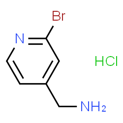 ChemSpider 2D Image | (2-bromopyridin-4-yl)methanamine hydrochloride | C6H8BrClN2