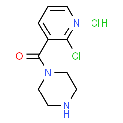 ChemSpider 2D Image | (2-Chloropyridin-3-yl)(piperazin-1-yl)methanone hydrochloride | C10H13Cl2N3O
