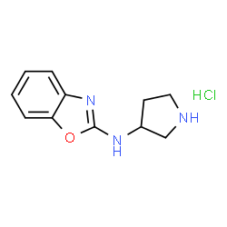 ChemSpider 2D Image | N-(Pyrrolidin-3-yl)benzo[d]oxazol-2-amine hydrochloride | C11H14ClN3O