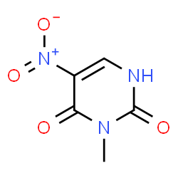 ChemSpider 2D Image | 3-Methyl-5-nitro-2,4(1H,3H)-pyrimidinedione | C5H5N3O4