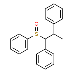 ChemSpider 2D Image | 1,1'-[1-(Phenylsulfinyl)-1,2-propanediyl]dibenzene | C21H20OS