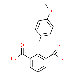 ChemSpider 2D Image | 2-[(4-Methoxyphenyl)sulfanyl]isophthalic acid | C15H12O5S