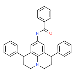 ChemSpider 2D Image | N-(1,7-Diphenyl-2,3,6,7-tetrahydro-1H,5H-pyrido[3,2,1-ij]quinolin-9-yl)benzamide | C31H28N2O