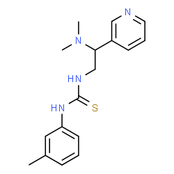 ChemSpider 2D Image | 1-[2-(Dimethylamino)-2-(3-pyridinyl)ethyl]-3-(3-methylphenyl)thiourea | C17H22N4S