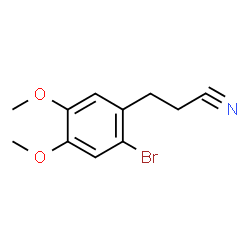 ChemSpider 2D Image | 3-(2-Bromo-4,5-dimethoxyphenyl)propionitrile | C11H12BrNO2