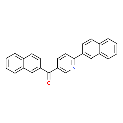 ChemSpider 2D Image | 2-Naphthyl[6-(2-naphthyl)-3-pyridinyl]methanone | C26H17NO