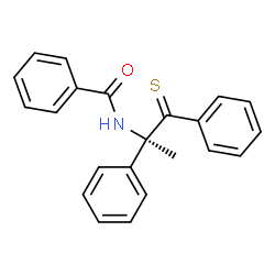 ChemSpider 2D Image | N-[(2R)-1,2-Diphenyl-1-thioxo-2-propanyl]benzamide | C22H19NOS