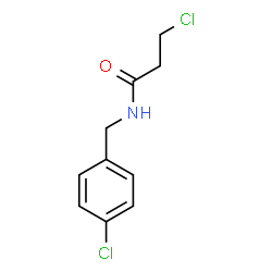 ChemSpider 2D Image | 3-Chloro-N-(4-chlorobenzyl)propanamide | C10H11Cl2NO