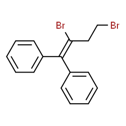 ChemSpider 2D Image | 1,1'-(2,4-Dibromo-1-butene-1,1-diyl)dibenzene | C16H14Br2