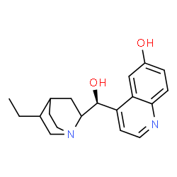 ChemSpider 2D Image | (9S)-10,11-Dihydrocinchonan-6',9-diol | C19H24N2O2