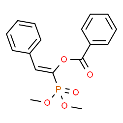 ChemSpider 2D Image | (E)-1-(Dimethoxyphosphoryl)-2-phenylvinyl benzoate | C17H17O5P