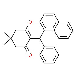 ChemSpider 2D Image | 9,9-Dimethyl-12-phenyl-8,9,10,12-tetrahydro-11H-benzo[a]xanthen-11-one | C25H22O2